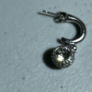 Swarovski Silver Crystal Drop Earring